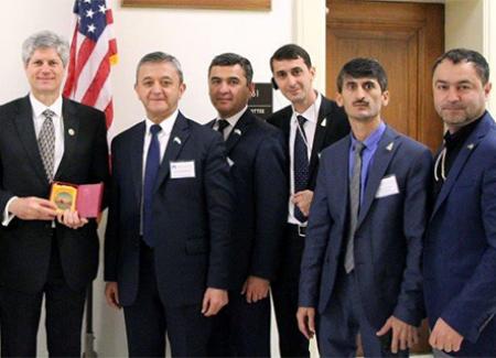 Tajik Members of Parliament with Rep. Jeff Fortenberry