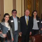 The Georgian media delegation meets Senator Lamar Alexander in the reception room in the Capitol April 26, 2012.